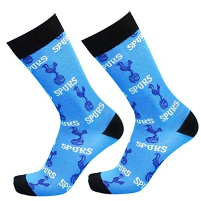 Image of GIFTS 4 ALL Official Pair of Spurs Football Mens Socks (Adults Size 8 11), Crest Socks, Fans Formal Dress Wedding