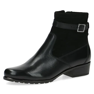 Image of CAPRICE Women&#039;s 9 25333 41 Lace up Ankle Boots with Heel, Black Nappa Co, 3.5 UK