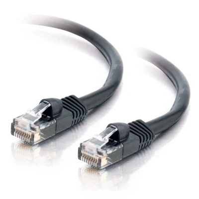 Image of C2G 83186 7M BLACK Cat5e Ethernet RJ45 High Speed Network Cable, LAN Lead Unshielded PVC UTP Patch Cable