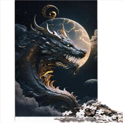 Image of Puzzles for Adults, Dragon 1000 Cardboard Adults and Children, Educational Puzzle Size (26x38cm)