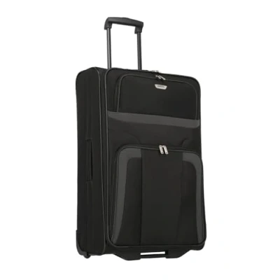 Image of paklite travel suitcase with 2 wheels, large rolling suitcase, Orlando, classic soft shell trolley in a timeless design, 73 cm, 80 liters