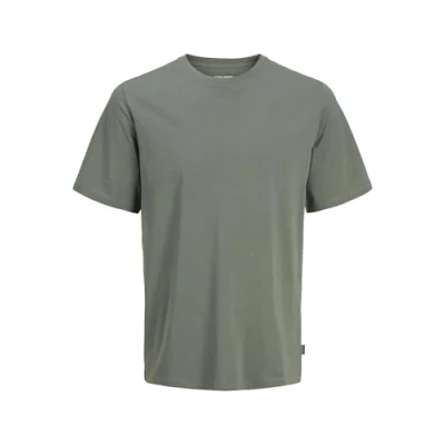 Image of JACK &amp; JONES Men&#039;s Jjeorganic Basic Tee SS O Neck Noos, Agave Green, 3XL