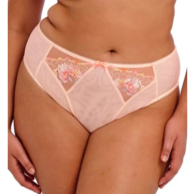 Image of Elomi Women&#039;s Himari High Leg Brief Bikini Style Underwear, Peach Whisper, 4XL Plus