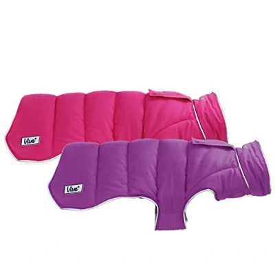 Image of Ancol Viva Reversible Coat Pink/Purple 35cm S/M