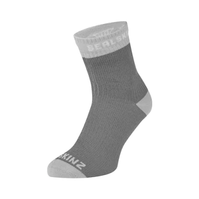 Image of SEALSKINZ Unisex Wretham Waterproof Warm Weather Ankle Length Sock, Grey, S EU