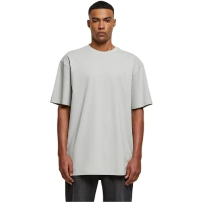 Image of Urban Classics Triangle Basic Tshirt, Men&#039;s, Size: Small, Lightasphalt