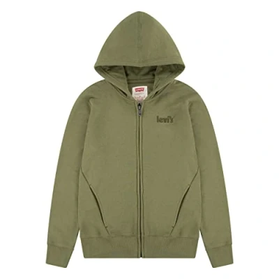 Image of Levi&#039;S Kids Lvb Logo Full Zip Hoodie Boy&#039;S 14 Years Dark Shadow
