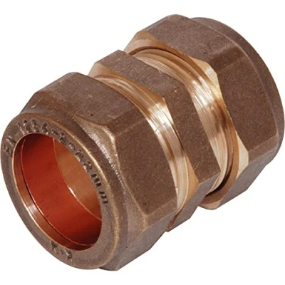Image of Merriway BH05834 Brass Compression Fittings Straight, 15mm