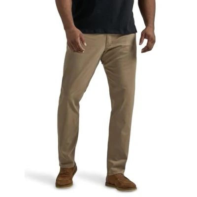 Image of Lee Men&#039;s Big &amp; Tall Extreme Motion Straight Taper Jean, Cougar, 44W x 29L