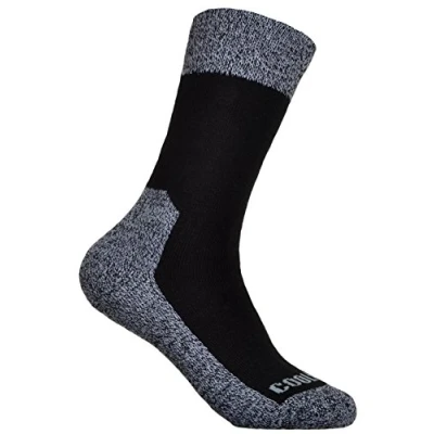 Image of 2 Pairs of Ladies Black Wool Coolmax Walking Socks Hiking