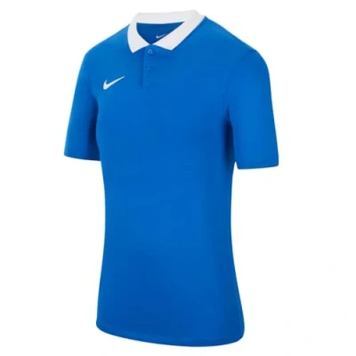 Image of NIKE CW6965 463 W NK DF PARK20 Polo SS Shirt Women&#039;s Royal Blue/White/White Size S