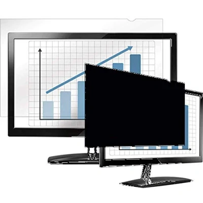 Image of Fellowes PrivaScreen Anti Glare Black Privacy Filter &amp; Screen Protector For Monitor/Computer, 21.5&quot; Inches 16:9 Widescreen Easy Attach Removal With Quick Reveal Tabs