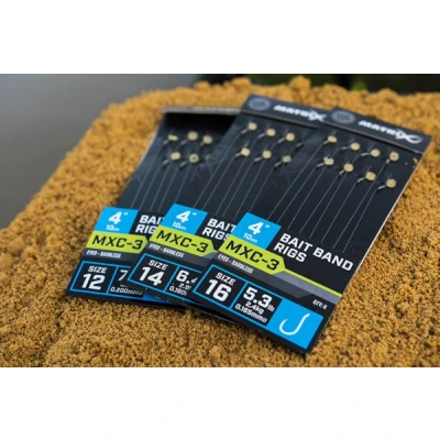 Image of Matrix MXC 3 BAIT BAND RIGS 10CM/4INS (12)