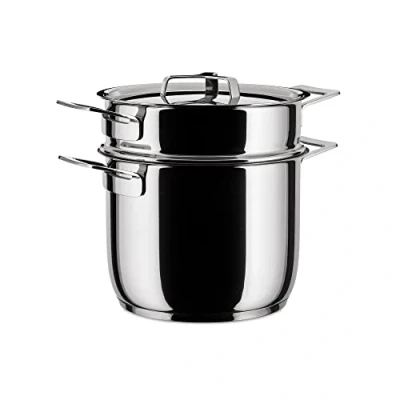 Image of Alessi A di Pots&amp;Pans Pasta Set, (AJM306SET), Silver