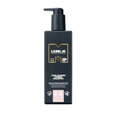 Image of LABEL.M Cool Blonde Toning Shampoo 300ml With Recyclable Pump