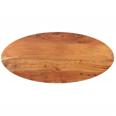 Image of vidaXL Table Top 120x60x3.8 cm Oval Solid Wood Acacia