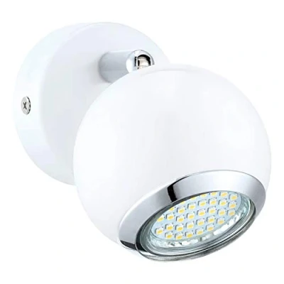 Image of Eglo Lighting Bimeda 1 Light Spotlight Chrome, White, GU10