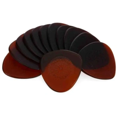 Image of Dunlop Primetone Semi Round 1.3mm Sculpted Plectra (Grip) 12 Pack