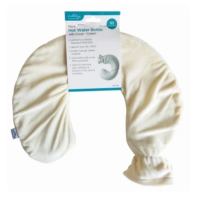 Image of Cream Neck Hot Water Bottle &amp; Cover By Ashley