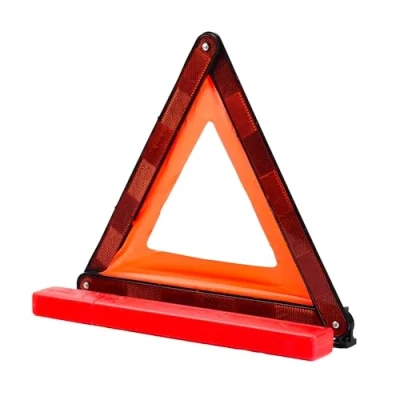 Image of Deflecto Foldable Warning Triangle, Complies with ECE R27 European Standards, Complete high density plastic case for storage