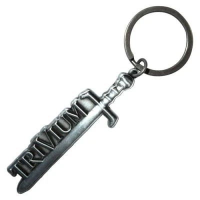 Image of Rock Off officially licensed products Trivium Silver Sword Keychain One Size