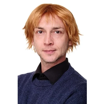 Image of Wig ME UP GFW1843 27C Man Men Gents Quality long fringed frayed strawberry blond
