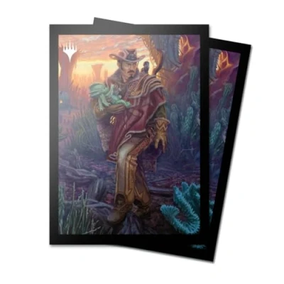 Image of Ultra PRO Magic: The Gathering Outlaws of Thunder Junction 100ct ChromaFuion Standard Size Card Sleeves Ft. Yuma, Protect &amp; Store Your Gaming Cards, MTG Matte Finish