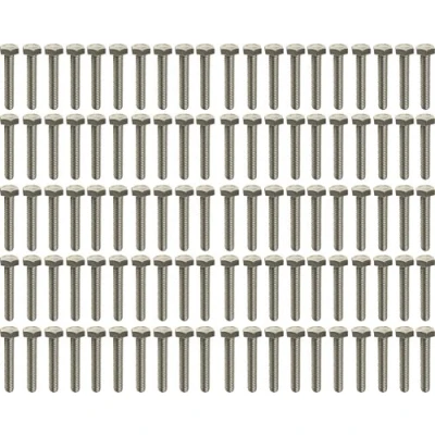 Image of M10 x 40mm Hex Set Screw Hexagon Head Bolt 100 Pack