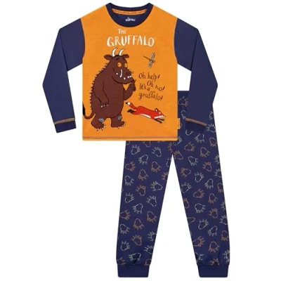 Image of Gruffalo Pyjamas Boys Long Sleeve Boys’ Pyjama Sets Kids PJs Blue 3 4 Years