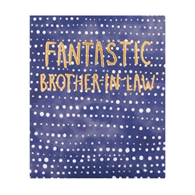 Image of Hallmark Blank Card for Brother In Law Contemporary Text Based Design