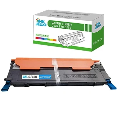 Image of InkJello Compatible Toner Cartridge Replacement for Samsung CLP 360 365 365W CLX 3300 3305 3305FN 3305FW 3305W Xpress SL C410W C460FW C460W CLT C406S (Cyan)
