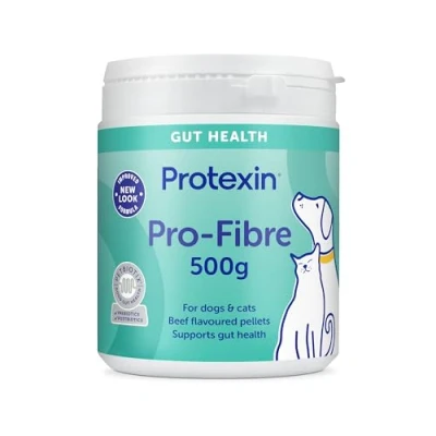 Image of Protexin Veterinary Pro Fibre for Dogs and Cats,Green brown, 500 g (Pack of 1)