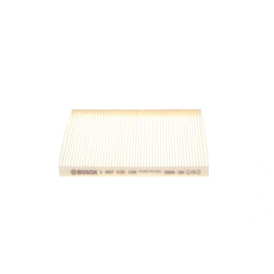Image of 1557375, 1673744, 1751197, 9S5116N619AA, 9S5119G244AA Pollen Filter BOSCH 1 987 432 106 Particulate 203mm 177,5mm 17mm FIAT: Panda II Hatchback