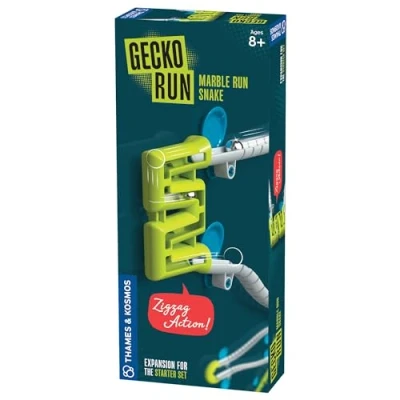 Image of Thames &amp; Kosmos Gecko Run: Marble Run Snake Expansion Pack, Toy Model Kit for Creative Runs, STEM Toys to Foster Problem Solving Skills, Playable Only with Starter Set, Age 8+