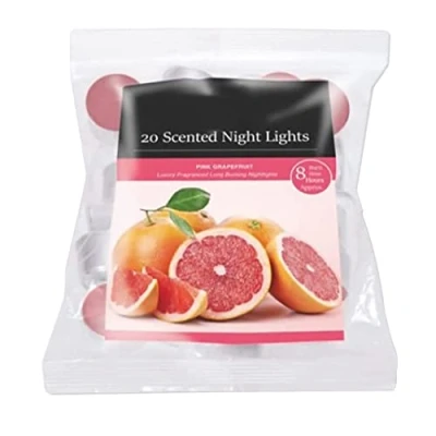 Image of PHG Fresh Scented Tealight Candle with 8 Hour Burn Time Long Lasting Set Fancy Candles for Home Decoration Premium Quality (Pink Grapefruit)