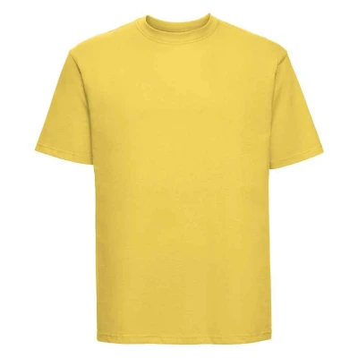 Image of Russell Athletic Mens Ringspun Cotton Classic T Shirt (Yellow) Size 2XL