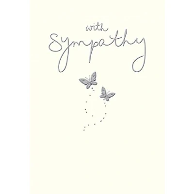 Image of Piccadilly Greetings Modern Occasion Card Sympathy 7 x 5 inches