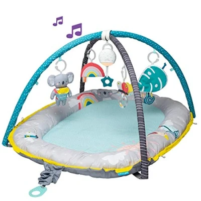 Image of Taf Toys 4 in 1 Music Light Thickly Padded Koala Musical Cosy Gym. Baby Nest Interactive Play Mat. Baby’s Activity Tummy Time Entertainment Centre Gym Mat with Sensory for Newborn Babies