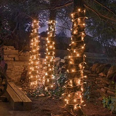 Image of Festive Lights ConnectPro Outdoor LED String White Rubber Cable Connectable Wedding, Garden, Party (Warm with Plug, 40m)