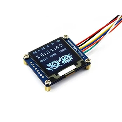 Image of Waveshare 1.5inch OLED Display Module 128x128 16 gray scale SPI/I2C Interface SSD1327 Driver Raspberry Pi/Jetson Nano/Arduino/STM32 Examples Provided