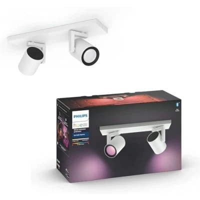 Image of Philips Hue Argenta Colour Smart LED Double Spotlight