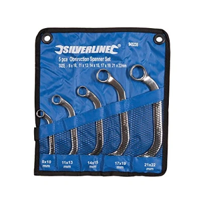 Image of Silverline Obstruction Spanner Set 5pce 8 22mm