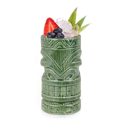 Image of Beaumont Ceramic Kon Tiki Mug 630ml Faded Green