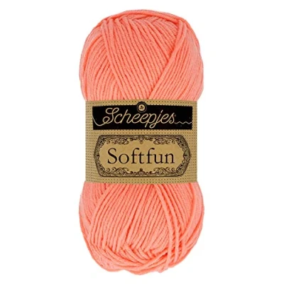 Image of Scheepjes Softfun 2636 Soft Coral Yarn 10x50g
