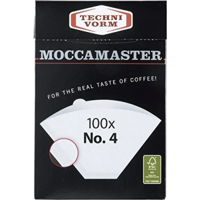 Image of Moccamaster No.4 Paper Filters (100 Filters) White