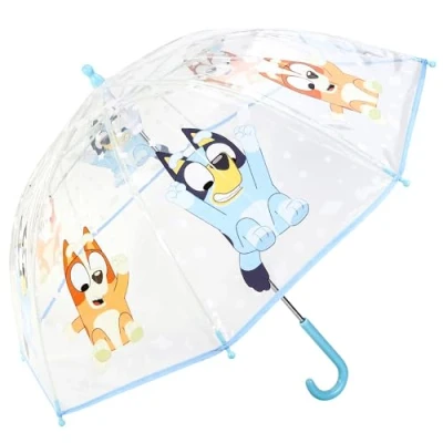 Image of TDL Bluey Character Clear Umbrella for Kids, 69.2cm Diameter