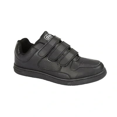 Image of CHARING CROSS Touch Fastening Trainer Black Size UK Mens 8