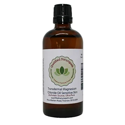 Image of Magnesium Oil Drops 100ml (Sensitive Skin) Pure Transdermal Chloride Zechstein Sourced