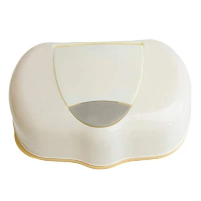 Image of Tissue Box Wet Storage Wipe Holder Baby Wipes Dispenser Tub Case Diaper Organizer (Yellow)