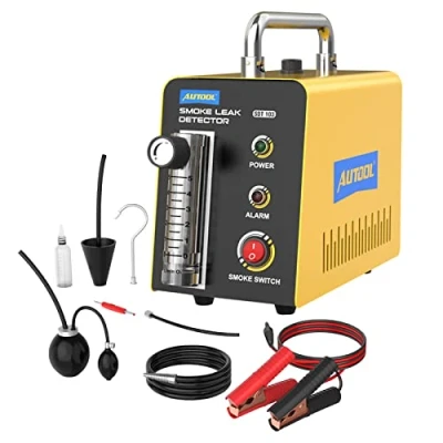Image of AUTOOL SDT103 Smoke Machine Automotive Leak Detector, Evap Vacuum Diagnostic Tester, Pipeline Fuel Leakage Detector Compatible with 12V Vehicles